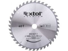 Extol Premium Kotouč pilový s SK plátky, O 300x3,0x30mm, 40T