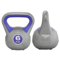 Sportvida Kettlebell pokrytý vinylem činka 6 KG