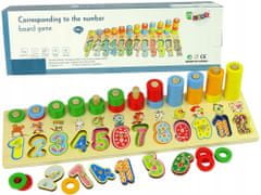 Lean-toys Vzdělávací tabule. Čísla. Zvířata. Třídič