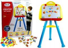 Lean-toys Magnetická tabule, stojící, popisovací pero, modrý magnet