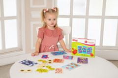 Farfarland Vzdělávací puzzle - "Matematika (Triple)". Barevné puzzle pro batolata. Učení hračky pro děti