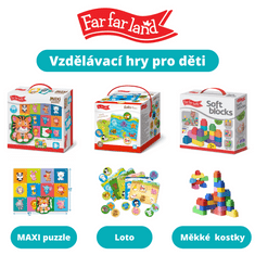 Farfarland Velké podlahové puzzle - " Zoo". Vzdělávací hračky rozvíjí pozornost, pozorování a motorické dovednosti. Skládačky pro děti 