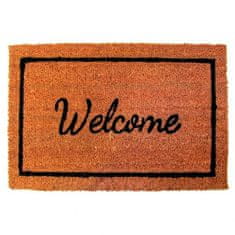 DURAmat Čisticí vstupní rohož PVC & mořská tráva WELCOME žluto-černá 40x60cm 