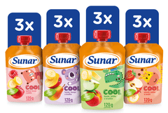 Sunar Cool ovocná kapsička mix příchutí III 12 x 120 g