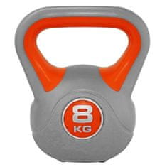 Sportvida Kettlebell pokrytý vinylem činka 8 KG