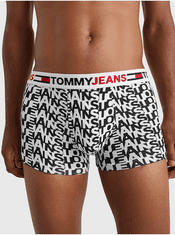 Tommy Jeans Černo-bílé pánské vzorované boxerky Tommy Jeans XL