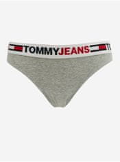 Tommy Jeans Světle šedé dámské žíhané kalhotky Tommy Jeans XS