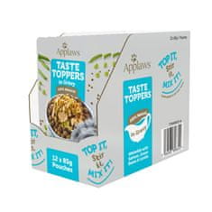 Applaws kapsička Dog Taste Toppers Gravy Bílá ryba s lososem 12x85g