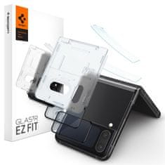 Spigen Ochranné Tvrzené Sklo sklo Fc ”Ez Fit” + Hinge Film 2-Pack Samsung Galaxy Z Flip 4 Black