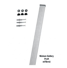 Nielsen Set kolejnice k zavěšení obrazů Gallery Profi 1,5 m , stříbrná