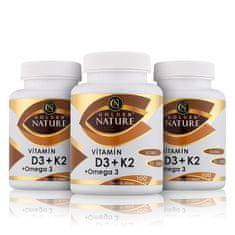 Golden Nature 2+1 Vitamin D3+K2 MK-7+Omega 3 300 cps.