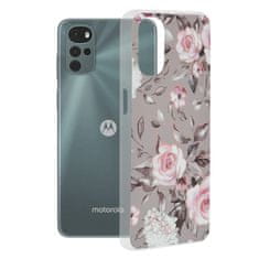 Techsuit Kryt Motorola Moto G22 / E32 / E32s Techsuit - Marble Series - Bloom of Ruth Gray