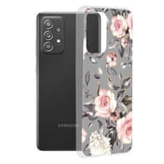 Techsuit Kryt Samsung Galaxy A52 4G / A52 5G / A52s 5G Techsuit - Marble Series - Bloom of Ruth Gray