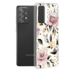 Techsuit Kryt Samsung Galaxy A52 4G / A52 5G / A52s 5G Techsuit - Marble Series - Chloe White