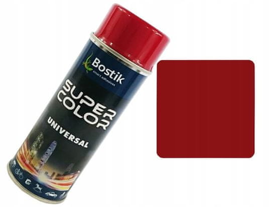 Bostik Super Color univerzální lak ve spreji 400 ml rubínová barva