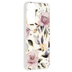 Techsuit Kryt Samsung Galaxy S21 Techsuit - Marble Series - Chloe White