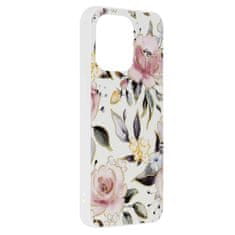 Techsuit Kryt iPhone 13 Techsuit - Marble Series - Chloe White