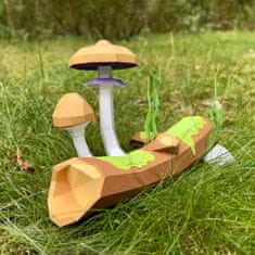 Houby – Lysohlávky kubánské – Psilocybe Cubensis – 3D papírový model