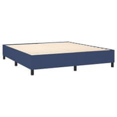 Petromila Box spring postel s matrací modrá 180x200 cm textil