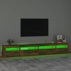 Vidaxl TV skříňka s LED osvětlením kouřový dub 270 x 35 x 40 cm