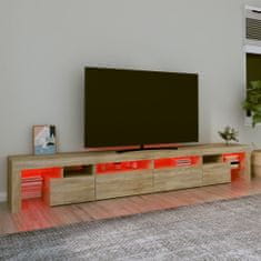 Vidaxl TV skříňka s LED osvětlením dub sonoma 260x36,5x40 cm