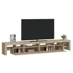 Vidaxl TV skříňka s LED osvětlením dub sonoma 260x36,5x40 cm