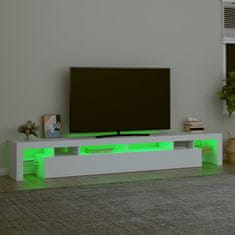 Vidaxl TV skříňka s LED osvětlením bílá 260x36,5x40 cm