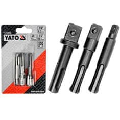 YATO Sada 3ks SDS + adaptérů pro zásuvky YATO YT-04686