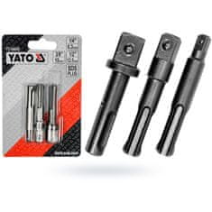 YATO Sada 3ks SDS + adaptérů pro zásuvky YATO YT-04686