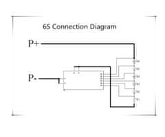 HADEX Ochranný obvod a balancér pro 6 Li-Ion článků 3,7V, proud do 25A