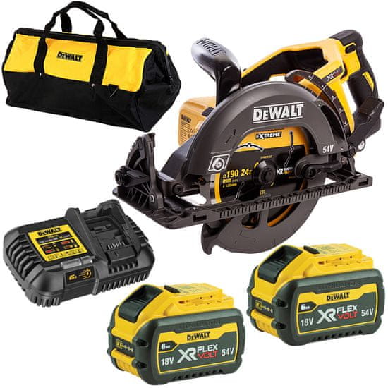 DeWalt Kotoučová pila 54V 190mm 2x6Ah DCS577T2