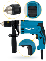 Makita Bruska GA5030R 730W + HP1631K DK0050X1