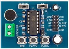 HADEX Hlasový záznamník s ISD1820 - modul pro záznam zvuku