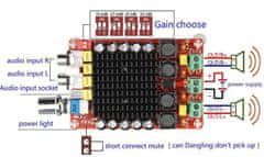 HADEX Zesilovač 2x100W, modul XH-M510 s TDA7498