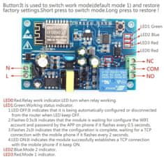 HADEX Modul relé wifi s ESP8266, napájení 90-250V