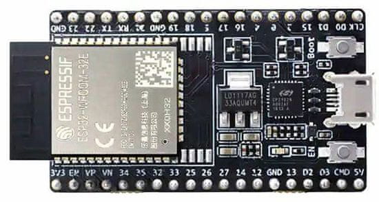 HADEX ESP32-DevKitC, vývojová deska s modulem ESP-WROOM-32E