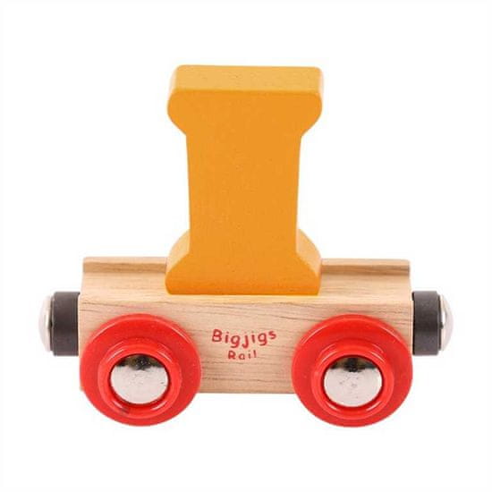 Bigjigs Toys Bigjigs Rail Vagónek dřevěné vláčkodráhy - Písmeno I