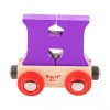 Bigjigs Toys Bigjigs Rail Vagónek dřevěné vláčkodráhy - Písmeno H