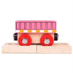 Bigjigs Toys Bigjigs Rail Vagón růžový