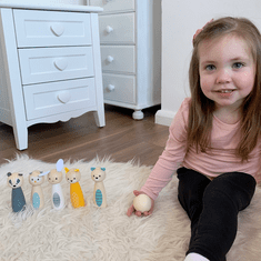 InnoVibe Bigjigs Toys Kuželky lesní zvířátka