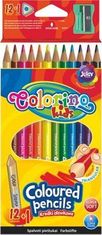 Colorino Pastelky trojhranné s ořezávátkem 12 barev