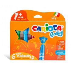 Carioca dětské fixy Baby Teddy 6 ks