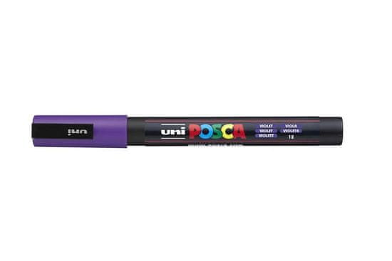 Uni-ball POSCA akrylový popisovač - fialový 0,9 - 1,3 mm