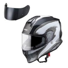 W-TEC Moto přilba Integra Graphic Barva Black-White, Velikost L (59-60)