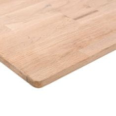 Greatstore Koupelnová deska 80x40x1,5 cm masivní dubové dřevo bez úprav