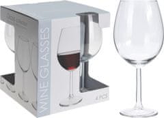 H & L Sklenice na červené víno Classic 580ml, set 4ks CC7000290