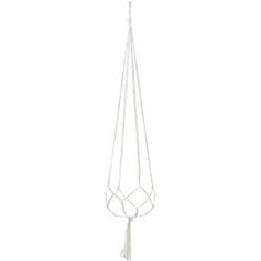 Northix Závěsný košík s uzlováním Macramé - 118 cm 