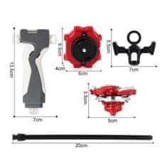 Northix Bitevní sada Superblade Top Plate 4-balení - červená 