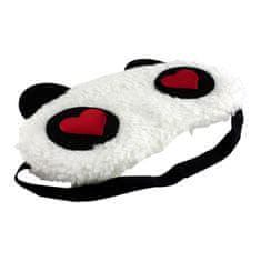 Northix In Love Panda, Fluffy Sleep Mask pro cestování a relaxaci 