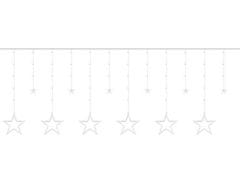Iso Trade 11317 Světelný závěs hvězdy 138 LED teplá bílá 14747